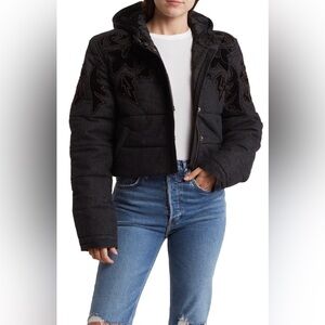 Free People Fleur de Lis Denim
Puffer Jacket